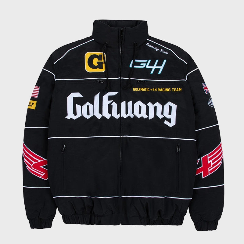 Lewis Hamilton +44 x Golf Wang Black Jacket - JacketMakerUSA