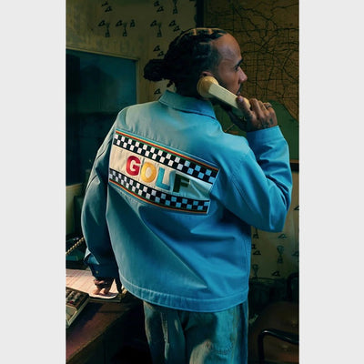 +44 x Golf Wang Rally Work Jacket Blue