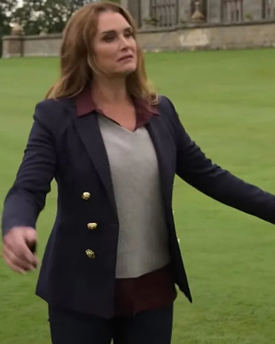 A Castle For Christmas 2021 Brooke Shields Blazer-2