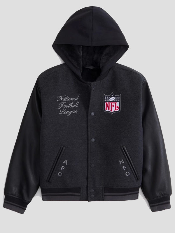 Abercrombie NFL Winterized Hooded Bomber Jacket