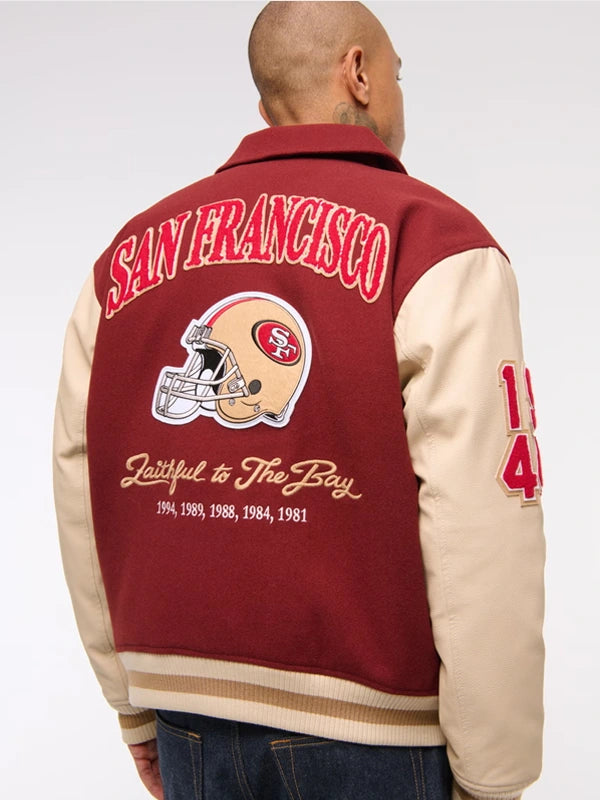 Abercrombie San Francisco 49ers Varsity Bomber Jacket