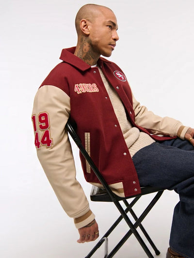 Abercrombie San Francisco 49ers Varsity Bomber Jacket