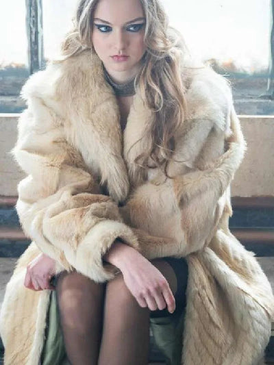 April X 2024 Lilly Krug Long Fur Coat