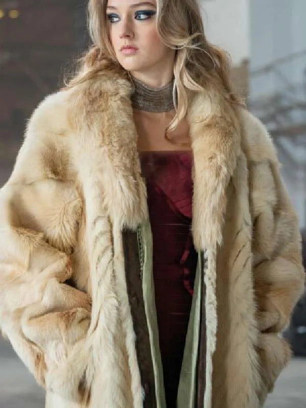 April X 2024 Lilly Krug Long Fur Coat