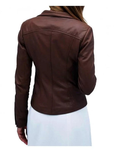 Arrow Lyla Michaels Brown Leather Jacket