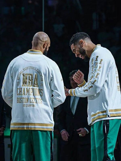 Boston Celtics Trophy Ring Banner Jacket