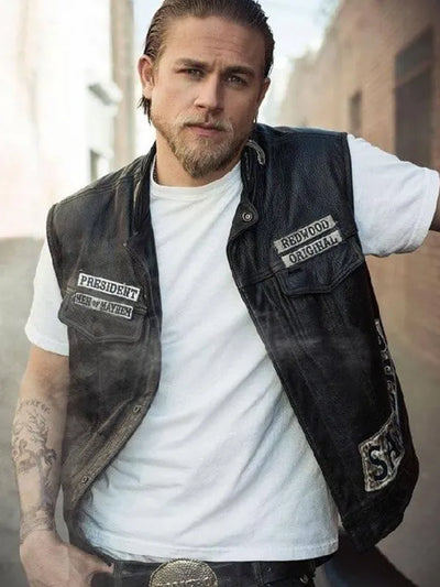 Charlie Hunnam SOA Sons of Anarchy Leather Jacket