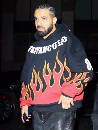 Drake Vaffanculo Flame Hoodie