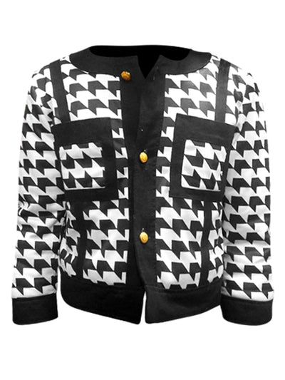 Emily In Paris S03 Lily Collins Houndstooth Jacket