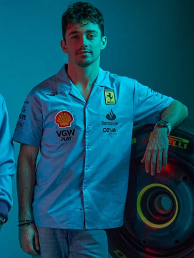 Ferrari Racing Blue Miami Grand Prix Shirt