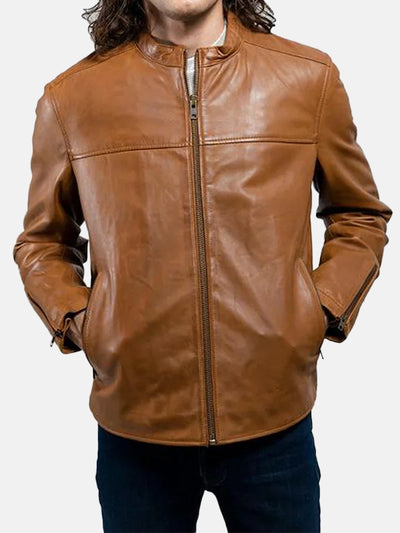 Grayson Men’s Leather Brown Jacket