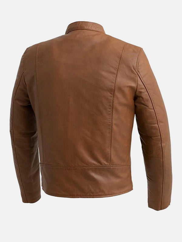 Grayson Men’s Leather Brown Jacket