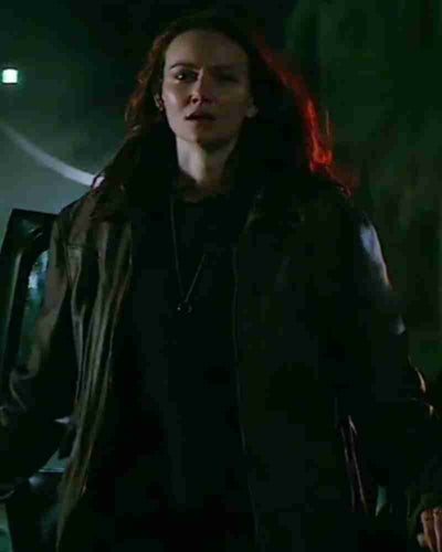 Halloween Ends 2022 Andi Matichak Brown Leather Jacket