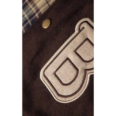 Handmade Hotline Miami Jacket – Payday 2 Brown B logo Varsity Cosplay Costume