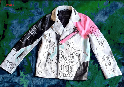 Lil Peep Never Say Die Painted Jacket