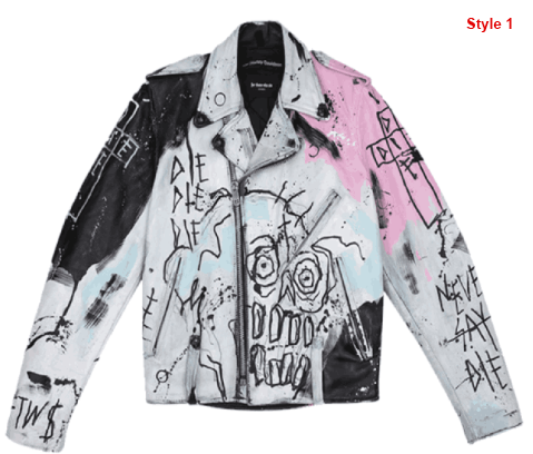 Lil Peep Never Say Die Painted Jacket