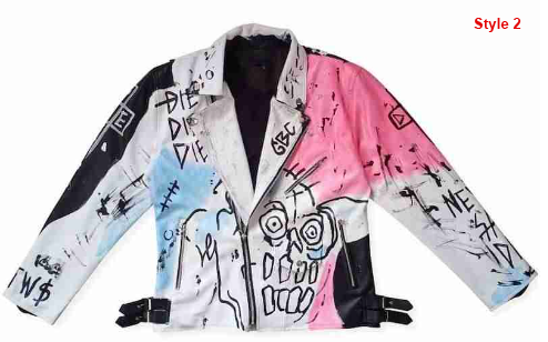 Lil Peep Never Say Die Painted Jacket