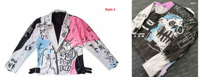 Lil Peep Never Say Die Painted Jacket