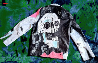 Lil Peep Never Say Die Painted Jacket