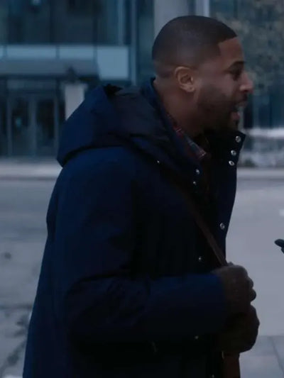 Meet Me Next Christmas Devale Ellis Blue Jacket