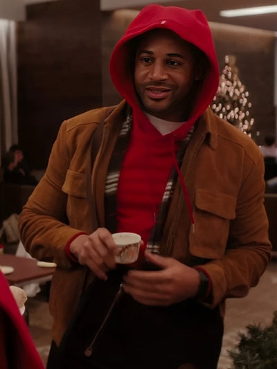Meet Me Next Christmas Devale Ellis Brown Jacket