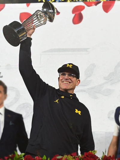 Michigan Wolverines Jim Harbaugh Black Hoodie