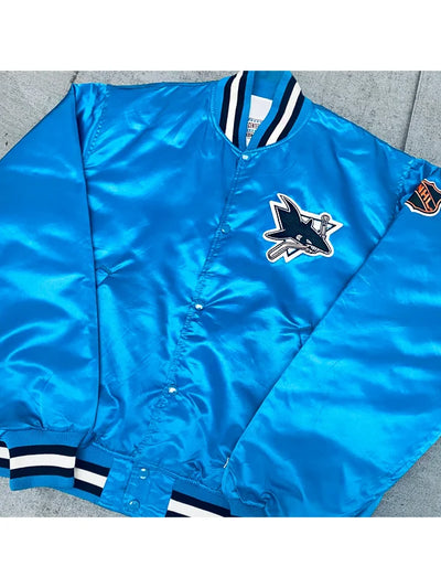 NHL San Jose Sharks Blue Starter Jacket