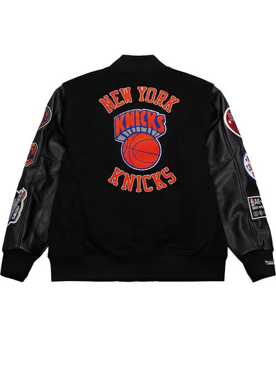 New York Knicks Black Varsity Jacket