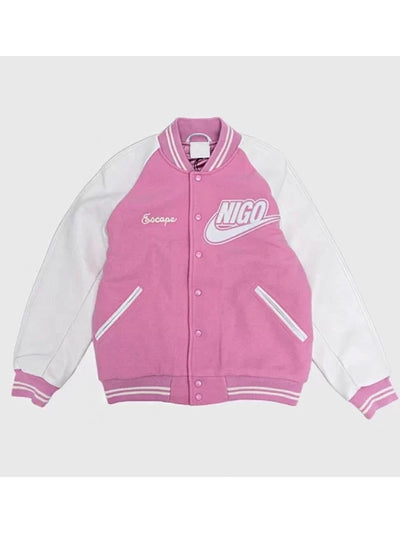 Nike x Nigo NRG Varsity Jacket Pink