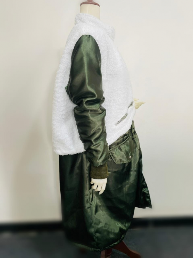 Queen Latifah The Equalizer Green & White Coat
