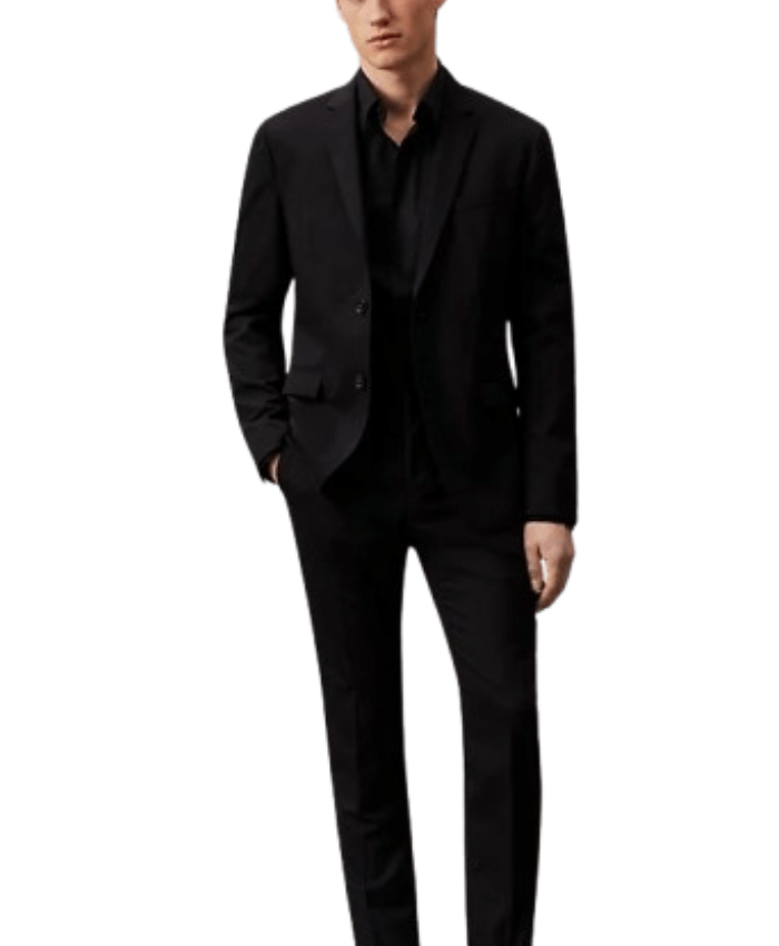 Ryan Mens Black Slim Fit Suit