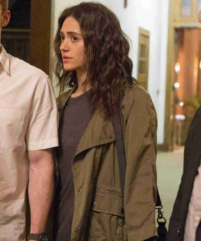 Shameless Emmy Rossum Brown Jacket