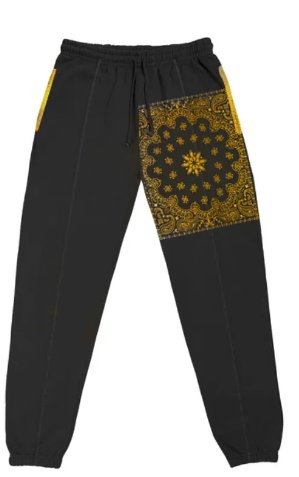 Shante Broadus Black Bandana Tracksuit