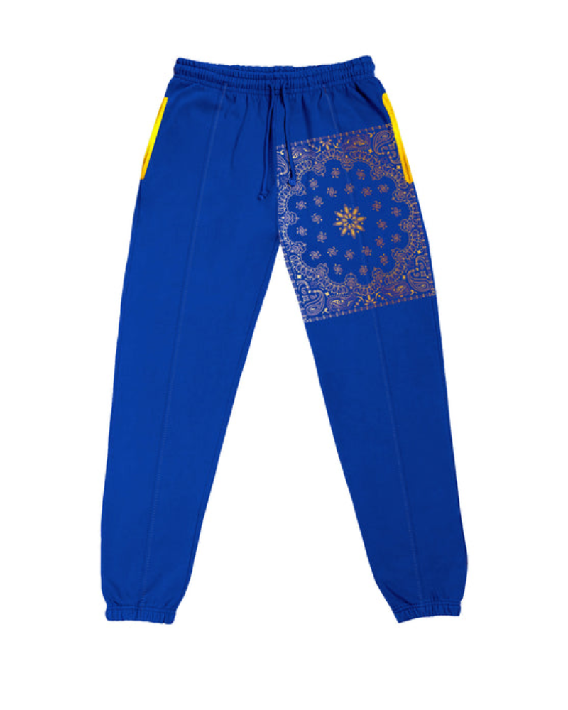 Shante Broadus Blue Bandana Tracksuit