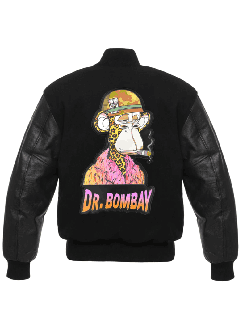 Snoop Dog Death Row x Dr Bombay Varsity Leather Jacket