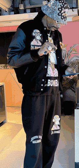 Snoop Dog Death Row x Dr Bombay Varsity Leather Jacket