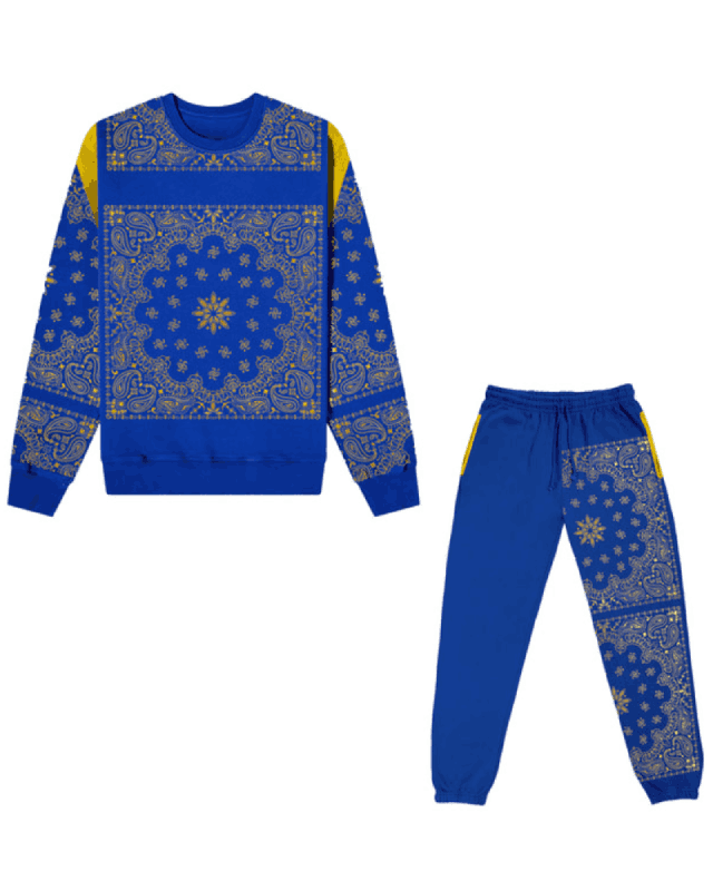 Snoop Dogg Blue Bandana Tracksuit