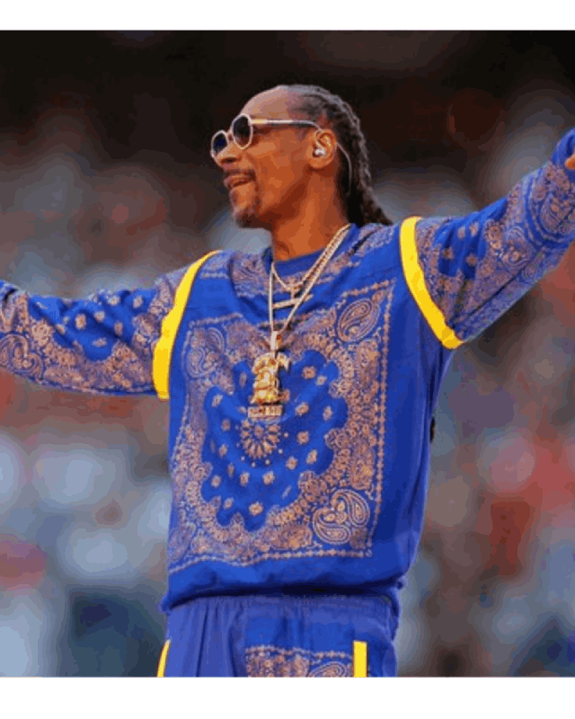 Snoop Dogg Blue Bandana Tracksuit