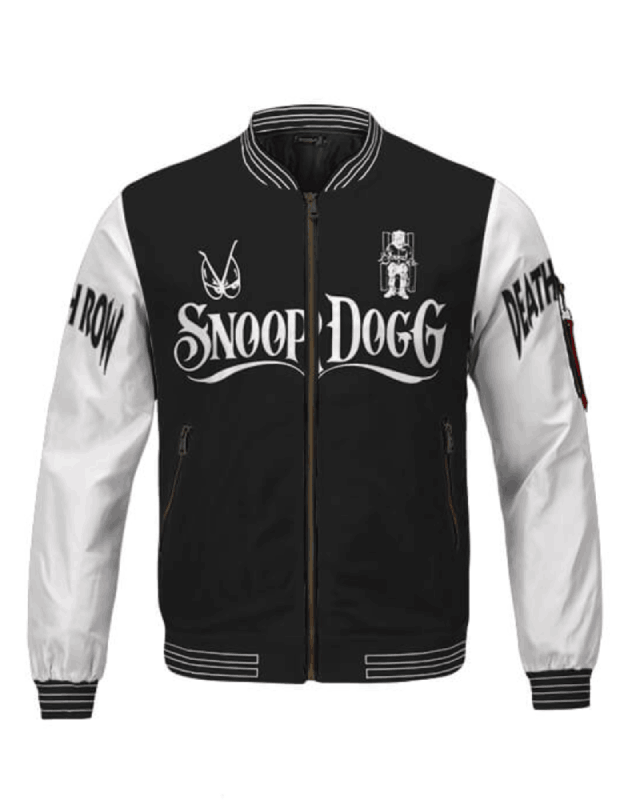 Snoop Doggy Dogg Death Row Records Black Varsity Jacket