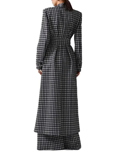 Taylor Swift Black Plaid Coat
