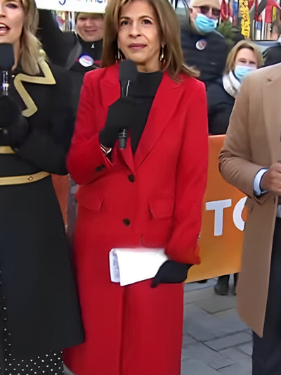 The Today Show 2024 Hoda Kotb Red Coat