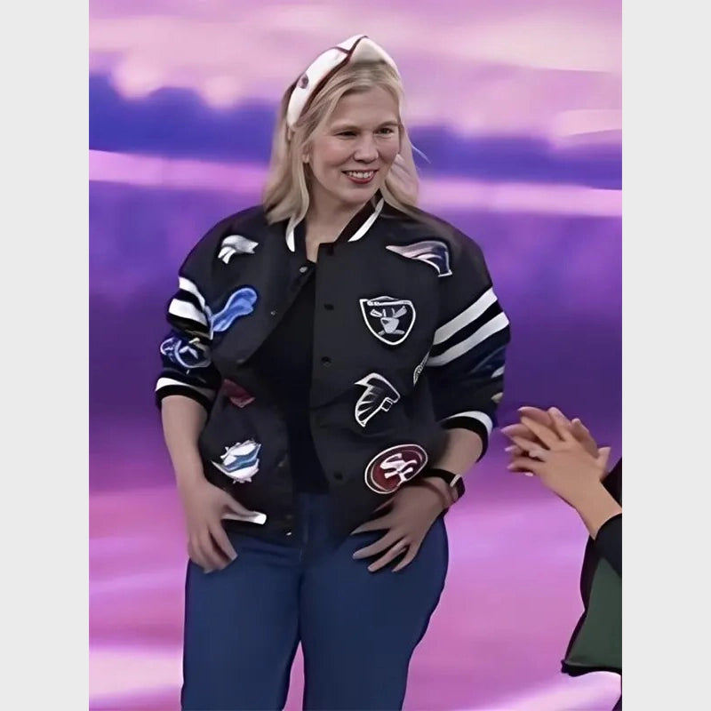 The Today Show 2024 Sarah Clagett Nfl Varsity Jacket