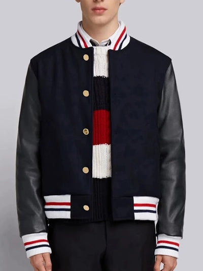 Thom Browne Blue Varsity Jacket