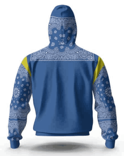 Thug Life Snoop Dogg Crips Blue Bandana Hoodie