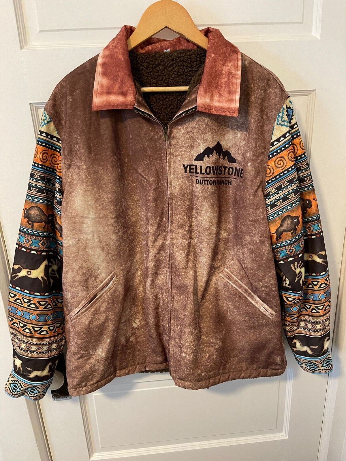 Yellowstone Vintage Western Printed Warm Jacket